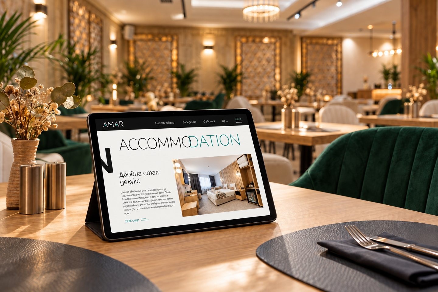 Уеб дизайн за AMAR Design Hotel